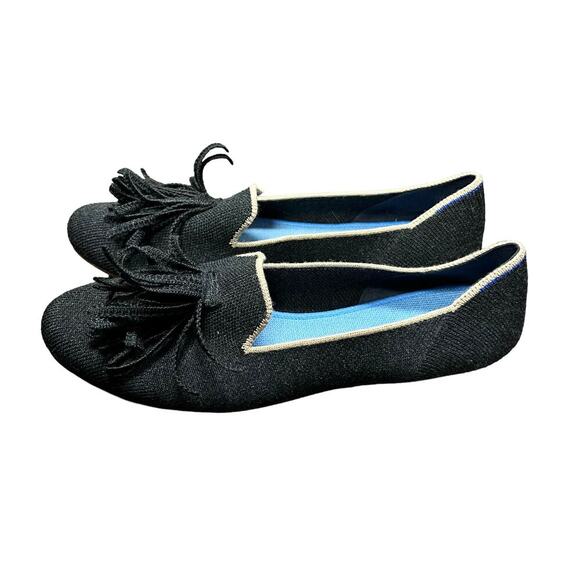 Rothy’s Merino Tassel Loafer in Black Diamond Women’s Size‎ 8 - Picture 4 of 10
